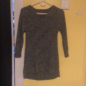 Sparkly black and white sweater